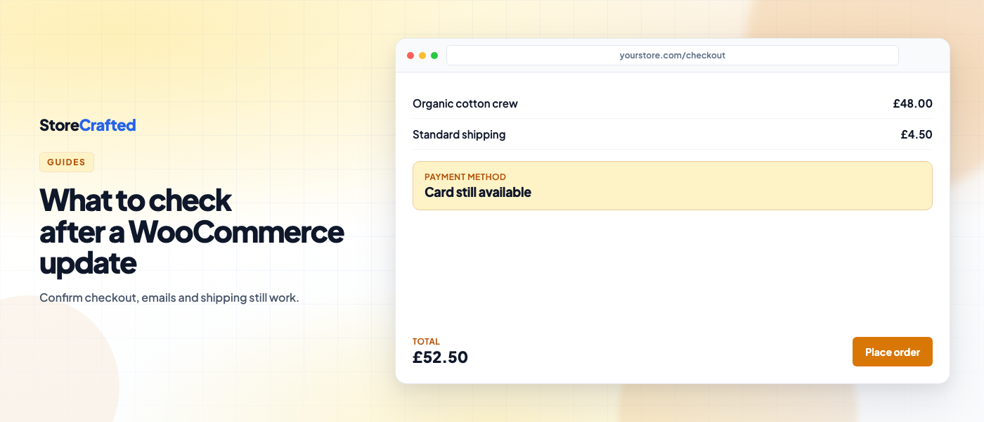 What to Check After Updating WooCommerce: A Practical Checklist What to Check After Updating WooCommerce: A Practical Checklist